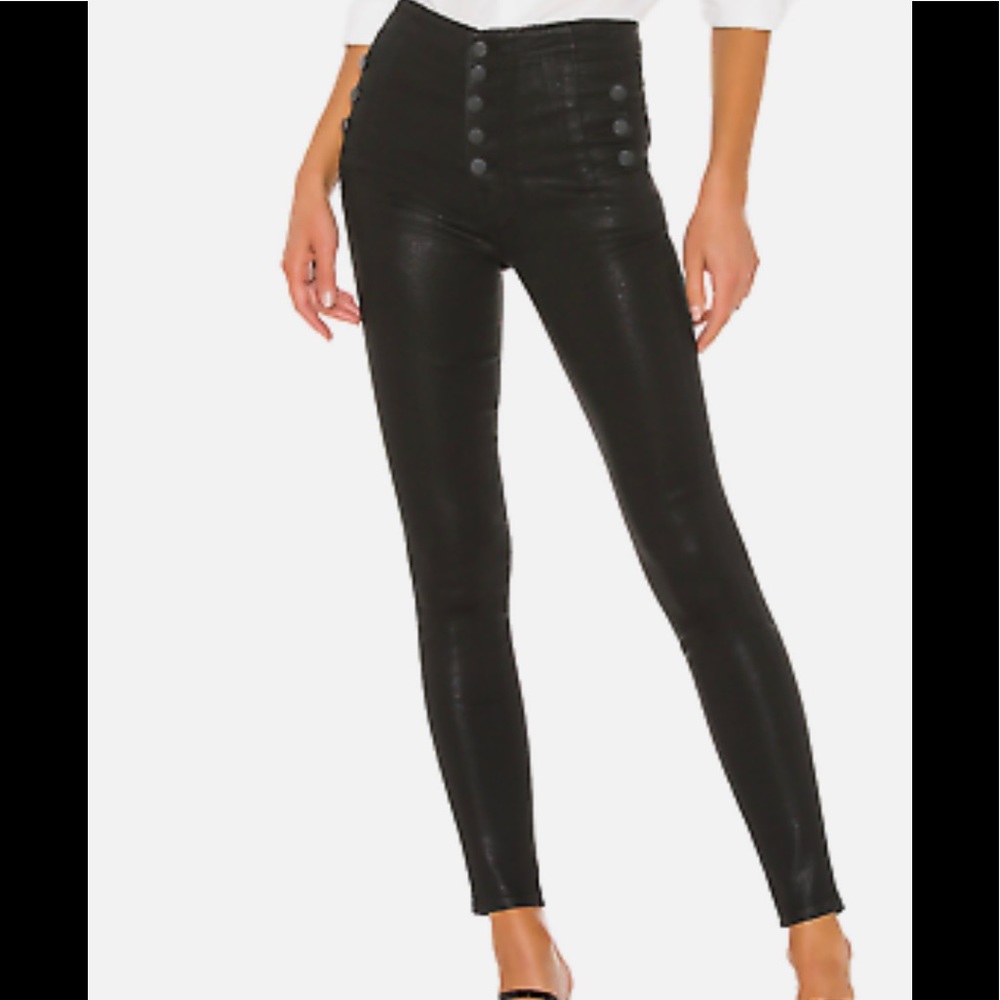 NWT J Brand Natasha in Fearful Black Stocking high waisted skinny stretch jean